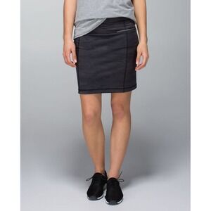 Lululemon Women's Black Retro Camo Rocket Skirt Athletic Mini 4